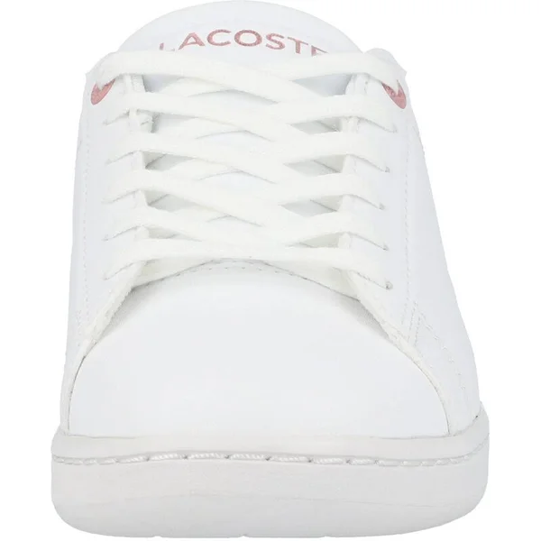 Lacoste Junior Carnaby Evo 0921 1 J White/Pink Synthetic Trainers