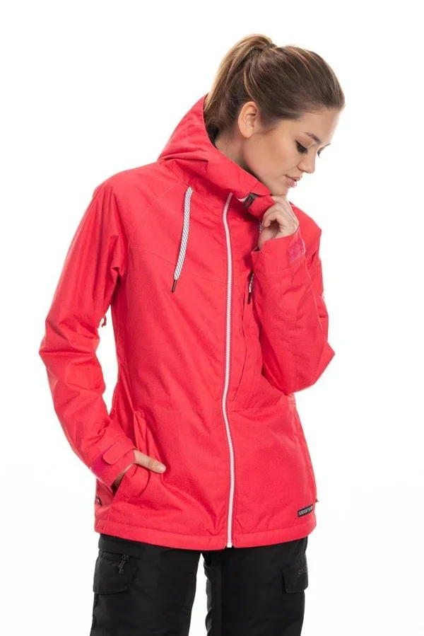 686 Women's Athena Insulated Jacket Black Speckle Colorblock - L