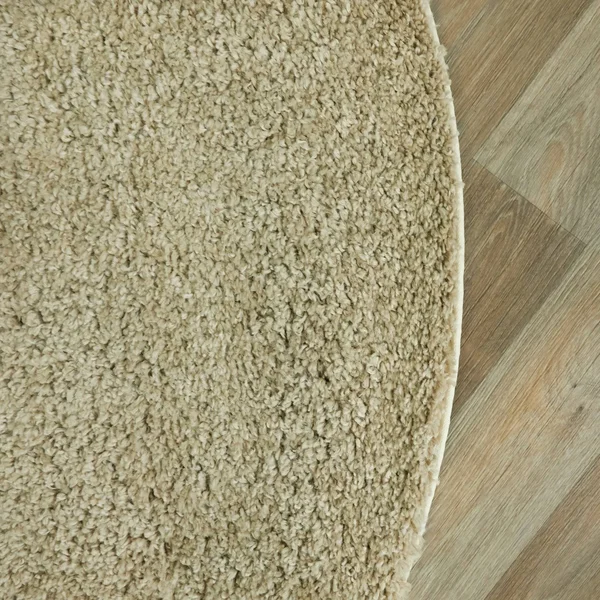 Mod-Tod Polar Bear Round Shag Kids Rug Animal Theme - 3&11x22 Round - Off-White