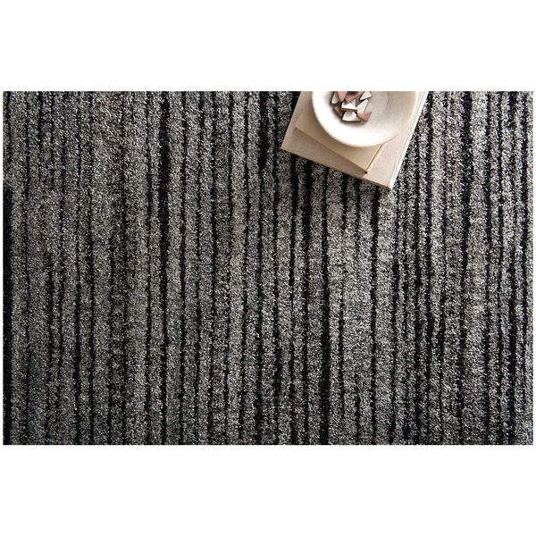 Loloi Emory Transitional Area Rug Collection 3&10x22x5&7x22 in Grey-Black Color
