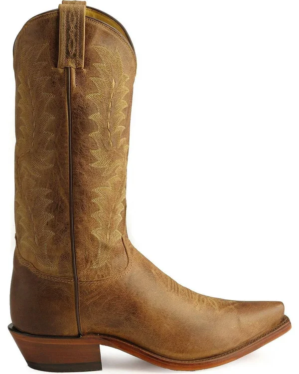 Tony Lama Men's Tan Saigets Worn Goat Boots