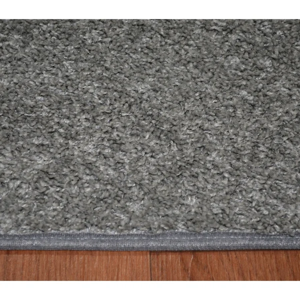 Porch & den Carrollon Bound Edge Area Rug - Ashen 8& x 8&
