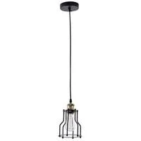 Bethel International DU08P Canada 1 Light 6 inch Black Single Pendant Lighting Ceiling Light