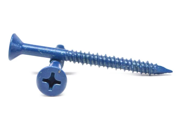 1/4x22 x 2 1/4x22 Tapking Concrete Screw Phillips Flat Head Low Carbon Steel Blue Polymer
