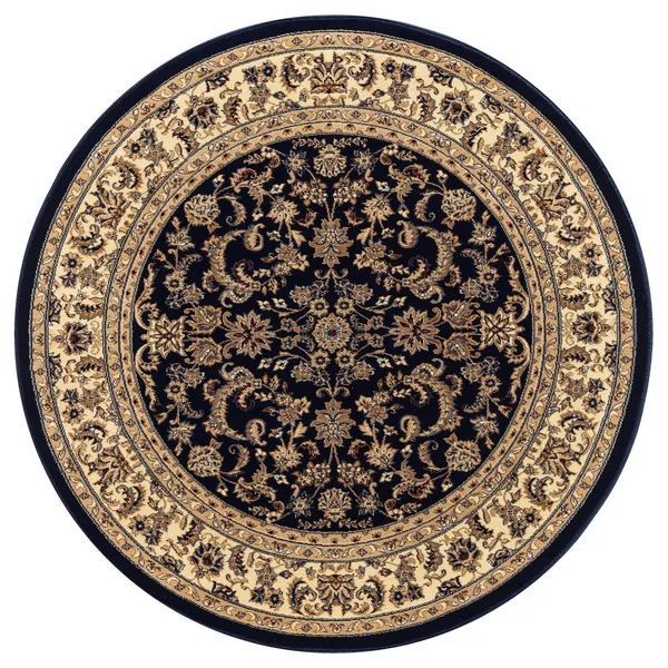 Great American Distributors C483.01.NV.5R 5 ft. Classic Eternal Traditional & Oriental Rug - Navy & Cream, Blue
