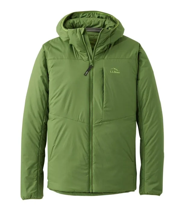 Men's Stretch Primaloft Packaway Hooded Jacket Green Extra Large - L.L.Bean