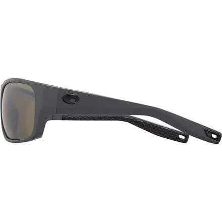 Costa Del Mar Tico 580G Polarized Sunglasses - Matte Gray/Sunrise Silver Mirror