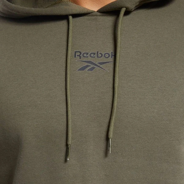 Reebok Training Essentials Tape Green Hoodie - L