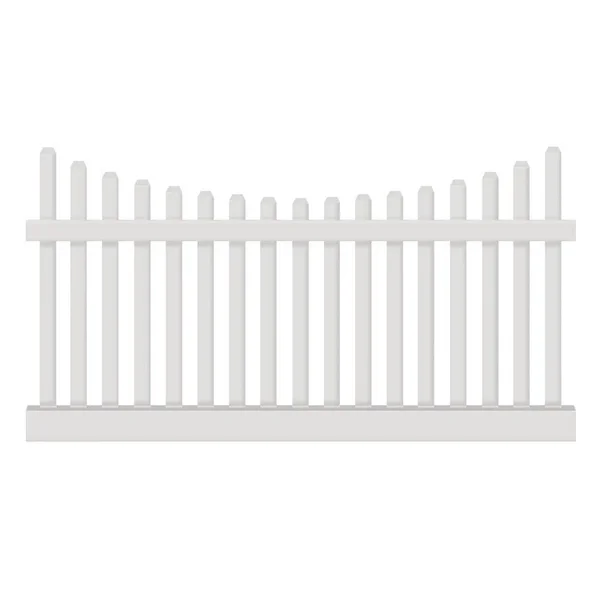 Weatherables Hampshire 4 ft. H x 8 ft. W White Vinyl Picket Fence Panel Kit PWPI-3R5.5SC4X8