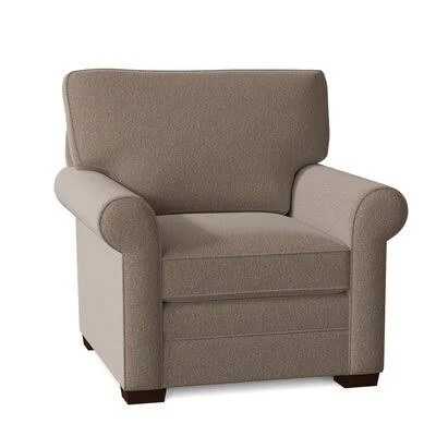 Caddy 38x22 Wide Armchair Craftmaster Body Fabric: Handsome 7 - Arm Covers: Yes
