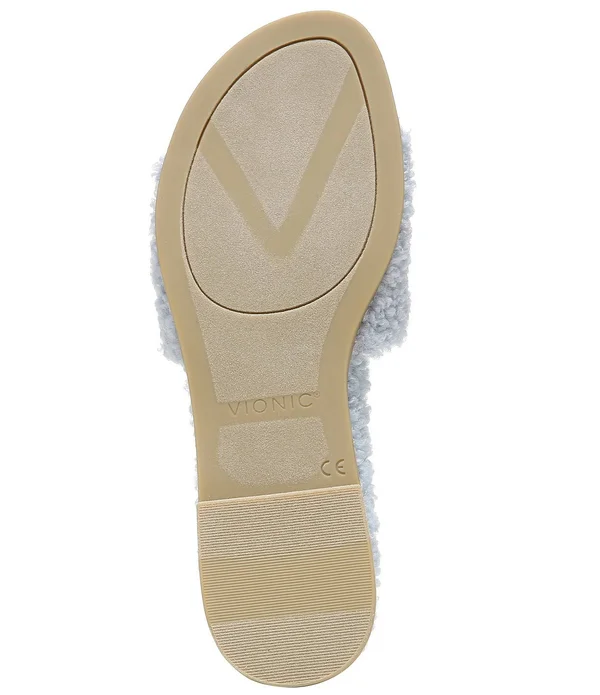 Women's Vionic Demi Slide, Adult, Size: 9.5, Black Curly Shearling