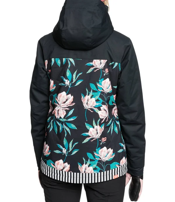 Roxy Jetty Block Jacket - M Black Tropical