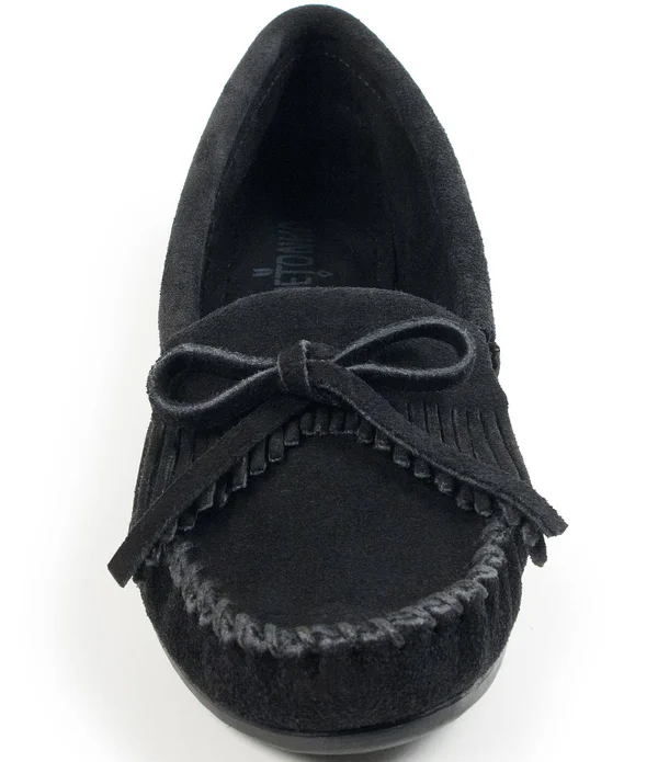 Minnetonka Kilty - Red Suede Moccasin - Size: 7