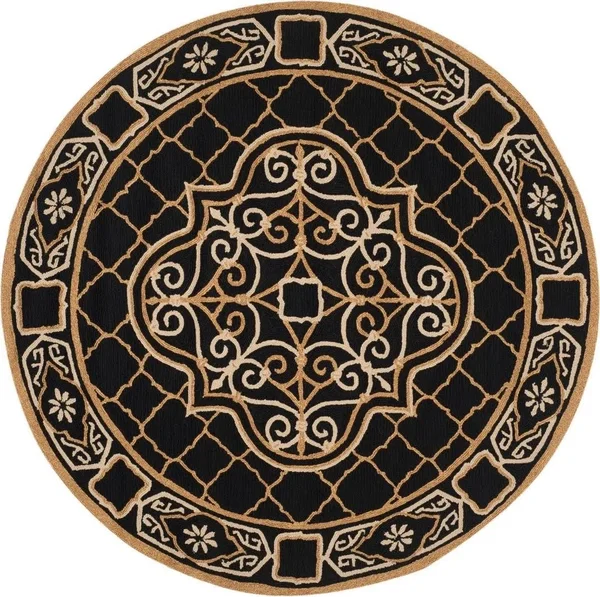Safavieh Easy Care Rug Collection EZC729D - Black, Gold - 8& x 10&