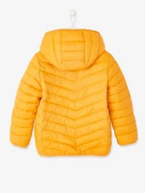 Lightweight Jacket with Hood - for Girls Mustard