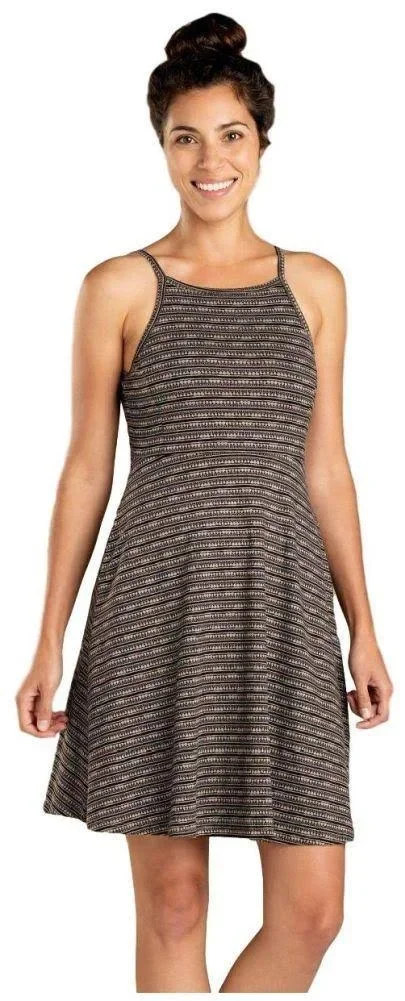 Toadu0026Co Samba Corfu Dress - Women's Cocoa Stripe Print - L
