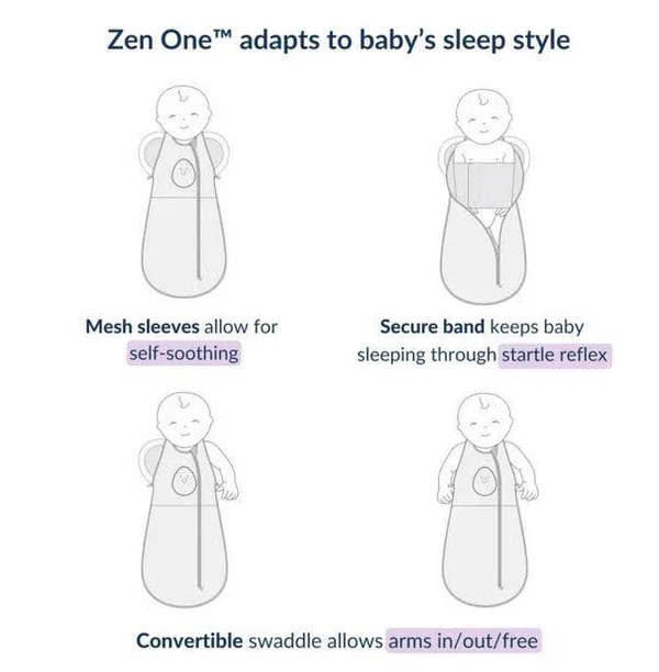 Nested Bean Zen One Classic Swaddle in Sand - 0-3 Months