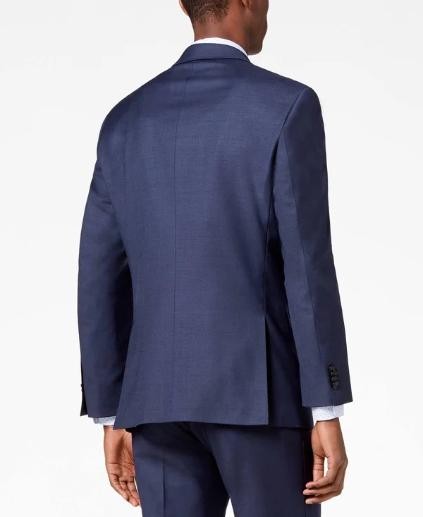 Tommy Hilfiger Men's Modern-Fit Th Flex Stretch Navy Twill Suit Jacket - Navy