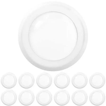 Sunco Lighting 12 Pack 6-Inch Disk Recessed Retrofit Dimmable LED Light 15W 4000K, Cool White