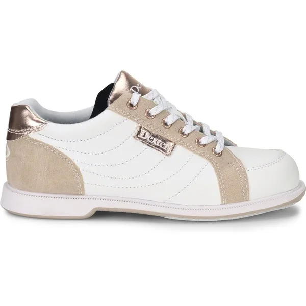 Dexter Groove IV White Rose Gold Womens Wide Bowling Shoes 6