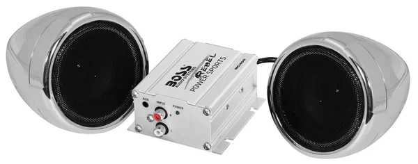 Boss Audio MC400 Amplified Weatherproof ATV Speakers - 3x22 - Silver