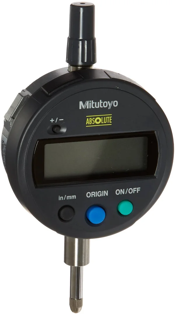 Mitutoyo 543-793B Absolute Digimatic Indicator, ID-S-Type, Flat BACK, #4-48 UNF Thread, 3/8x22 Stem Dia., 0-0.5x22 Range, 0.0001