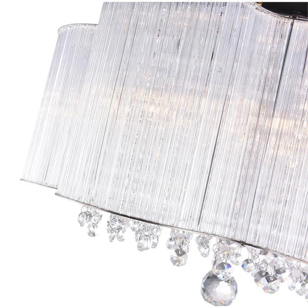 CWI Lighting Spring Morning 7 Light Flush Mount - Chrome