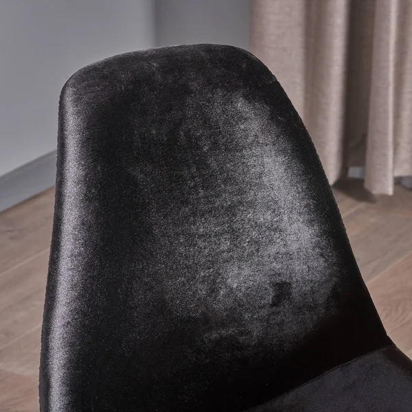 Christopher Knight Home Wilmette Mid-Century Velvet Eiffel Dining Chair (Set of 2) by - Black