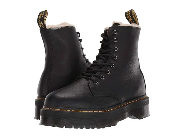 Dr. Martens Jadon Faux-Fur Lined (Black) Boots
