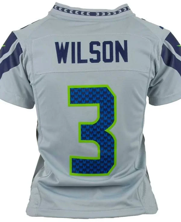 Nike Kids& Russell Wilson Seattle Seahawks Game Jersey - Gray