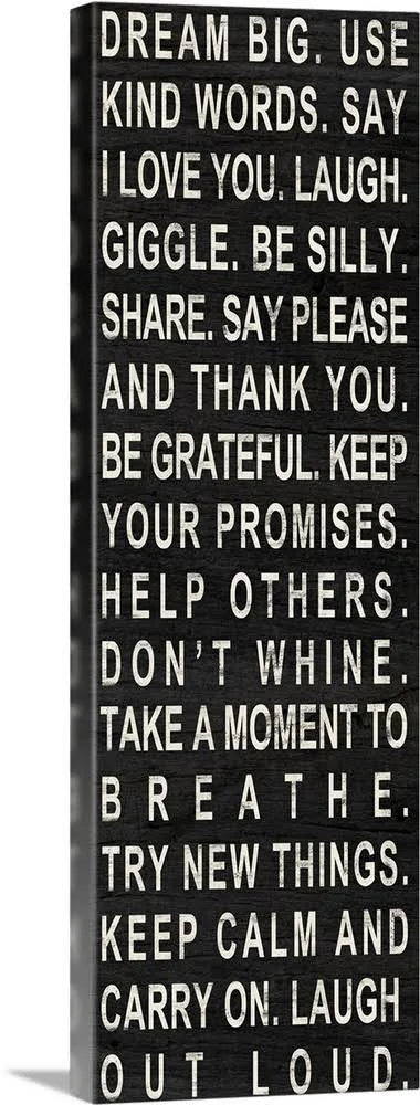 Dream Big - Canvas Wall Art, 20x60, Great Big Canvas
