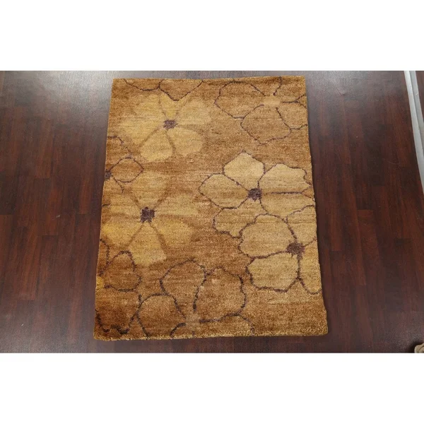 Handmade Abstract Oriental Area Rug 6x7