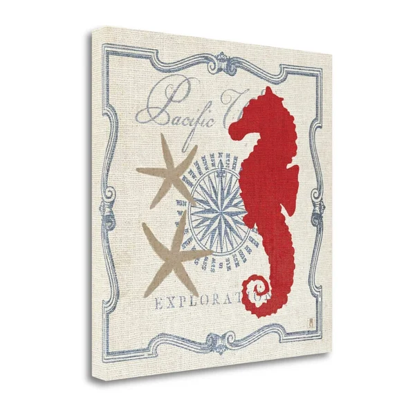 24x22 x 24x22 Pacific Seahorse by Studio Mousseau Fine Art Giclee Print