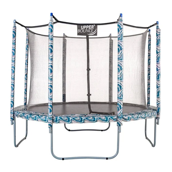 Upper Bounce Trampoline APPEARANCE Replacement Set - 12& Round Safety Pad with 12-pole Sleeve Protectors - Maui Marble