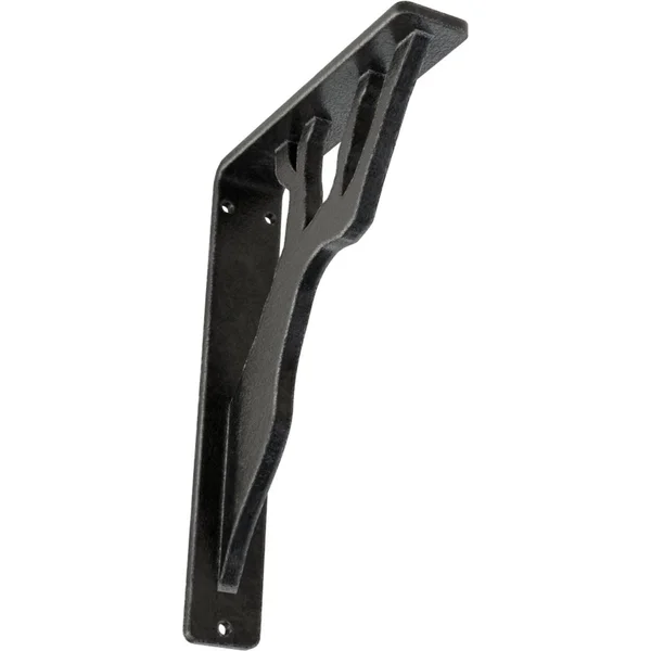 Damon Wrought Iron Bracket Antiqued Pewter 1 1/2x22W x 5 1/2x22D x 8x22H - (Single Center brace)