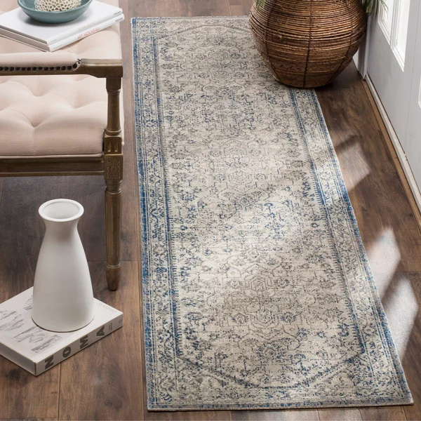 Safavieh Patina PTN318C 5&1x22 x 7&6x22 Light Grey, Blue Area Rug