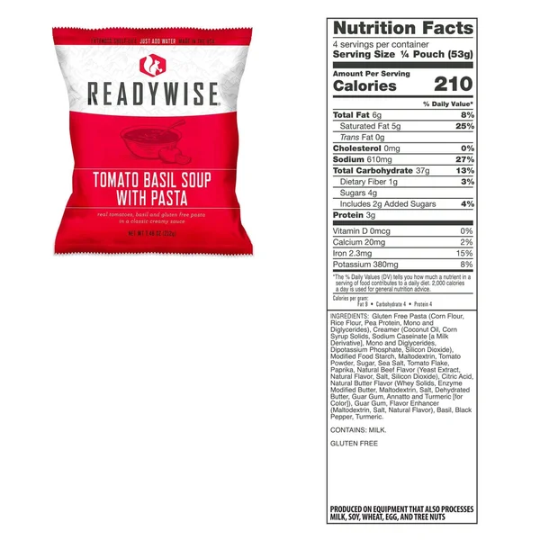 Wise Food Breakfast Entree GrabGo Gluten Free Kit - 84 serving