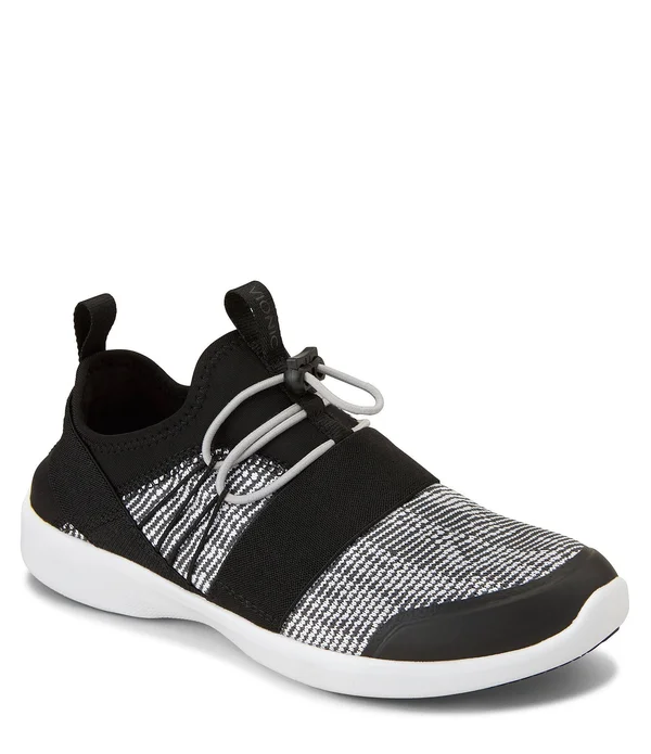 Vionic Alaina Women's Shoes Black/White : 10 W