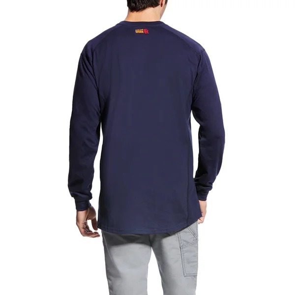 Ariat Men's FR Air Crew Sand Heather Long Sleeve T-Shirt 10022328