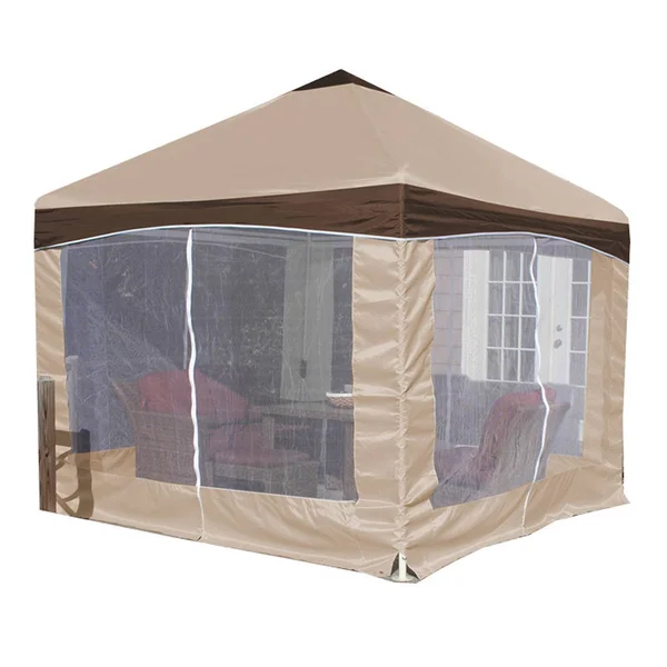 13& x 13& Garden Party Canopy with Cover Caramel Creme - King Canopy