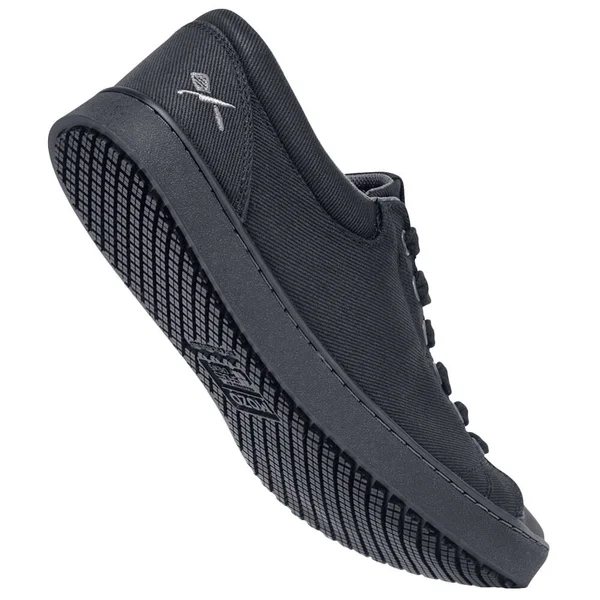 Mozo Men's Grind Slip Resistant Canvas Sneaker 10.5 Black