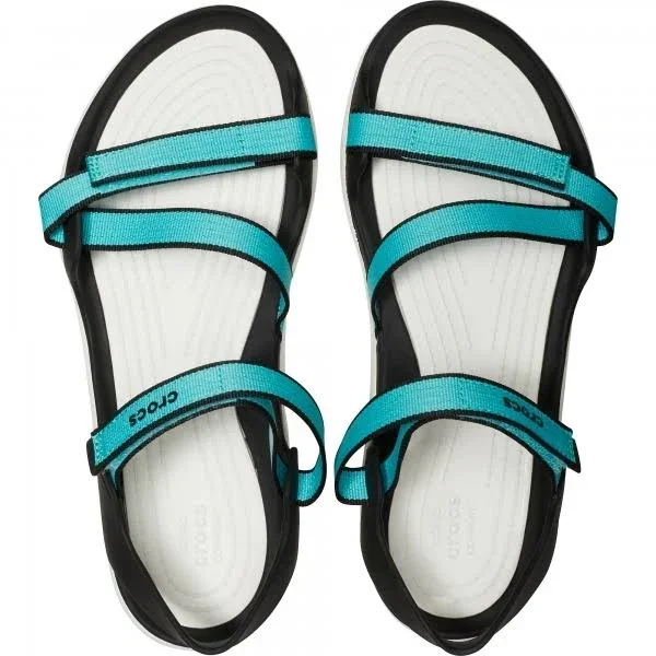 Crocs Swiftwater Sandals Webbing Sandal (Pool - White) Women