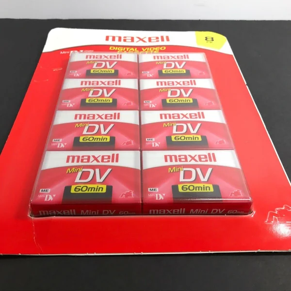 New Sealed Maxell Digital Video Cassette 8 Pack Mini DV 60min
