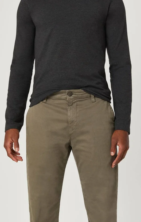 Mavi Men's Edward Chino in Edward Dusty Olive Twill, Men's Pants