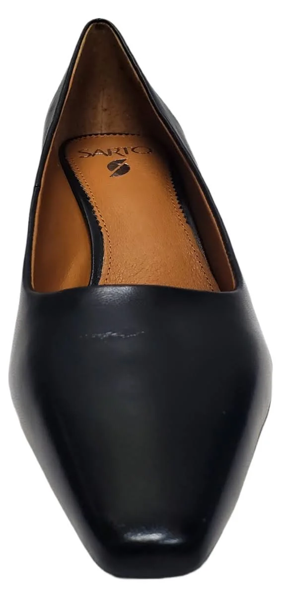 Sarto by Franco Sarto Women's Regal Square Toe Pump, Size: 9.5, Black Nappa Leather
