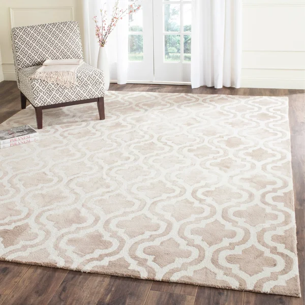 Safavieh Dip Dye Turquoise/Ivory 5 ft. x 5 ft. Square Area Rug
