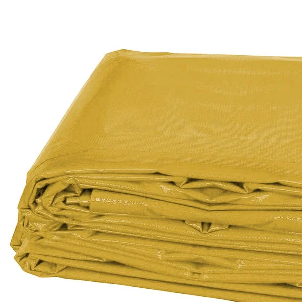 Moose Supply 4& x 18& Heavy Duty Waterproof PVC Vinyl Tarp - Yellow