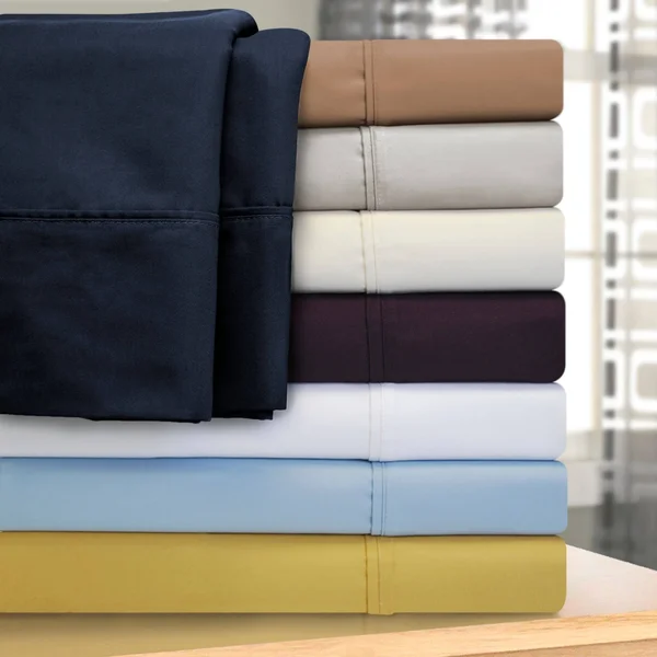 Superior 1000 Thread Count Cotton Blend Solid Sheet Set - Split King - White