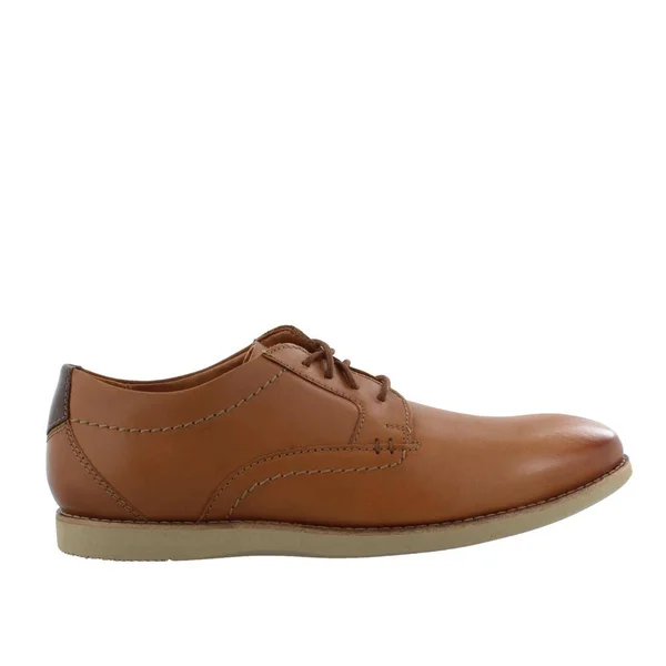 Clarks Men's Raharto Plain Toe Oxford Shoes - Dark Tan, 9 M