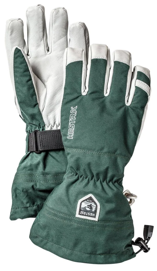 Hestra Army Leather Heli Ski Glove - Green